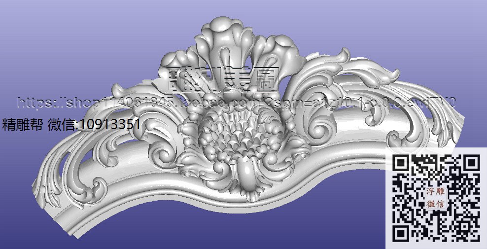 9081.8米G床高头花-xiu_STL洋花腿圆雕图3d打印立体沙发腿洋花桌腿雕花柱子腿立体模型精雕图浮雕图
